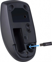 Мышь беспроводная оптическая Modern MB-985, 4D, 800-1600 dpi, бесшумная, черный Defender 52985