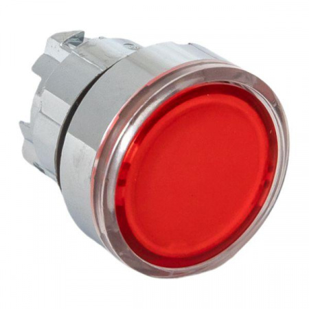 XB4BW-R Исполнительный механизм кнопки XB4 красный плоский возвратный без фиксации, с подсветкой EKF 