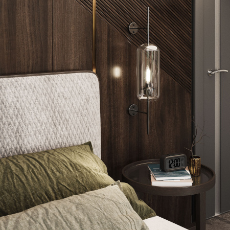 Лампа светодиодная филаментная LED 11 Вт 830 лм 4100К свеча нейтральный E14 AC 220В прозрачная колба Black Filament Gauss GAUSS 103801211