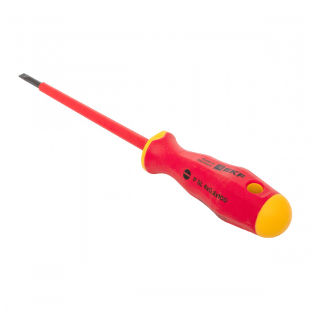 Отвертка Professional SL4х0.8 мм VDE 1000В EKF sl-4-0.8-pro-in