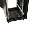 Шкаф напольный 19-дюймовый 47U 2277х600х600 мм ВхШхГ перед. стекл дверь с перфорированными бок. зад. дверь сплошная черный WRLine WR-TT-4766-AS-RAL9004 520224
