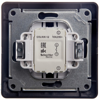 Выключатель одноклавишный, в сборе схема 1, баклажановый Systeme Electric GSL001112