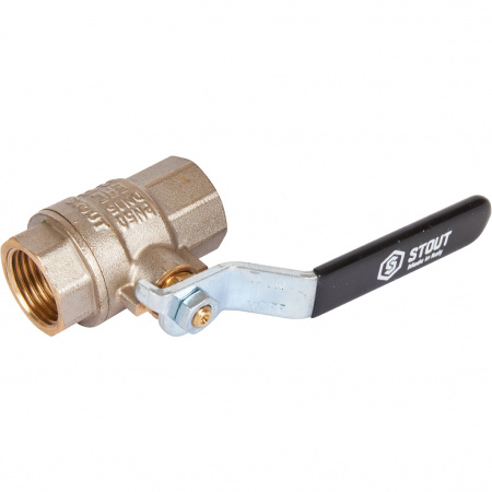 Кран шаровой 1/2' ВВ ручка рычаг STOUT SVB-0001-000015 RG008Q0F4RA3S0