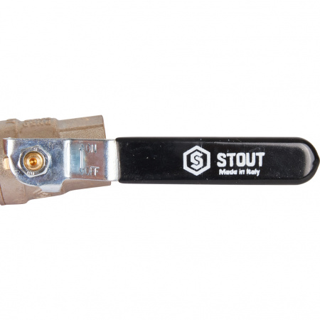 Кран шаровой 1/2' ВВ ручка рычаг STOUT SVB-0001-000015 RG008Q0F4RA3S0