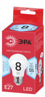 Лампа светодиодная LED A55-8W-840-E27,груша,8Вт,нейтр,E27 ЭРА Б0032096