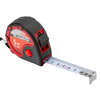 Рулетка Status 3 fixations, 5 м х 19 мм, двухкомпонентный корпус, 3 фиксации ленты Matrix 31034