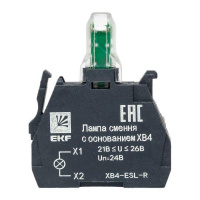 Лампа сменная c основанием XB4 красная 24В PROxima EKF XB4-ESL-R