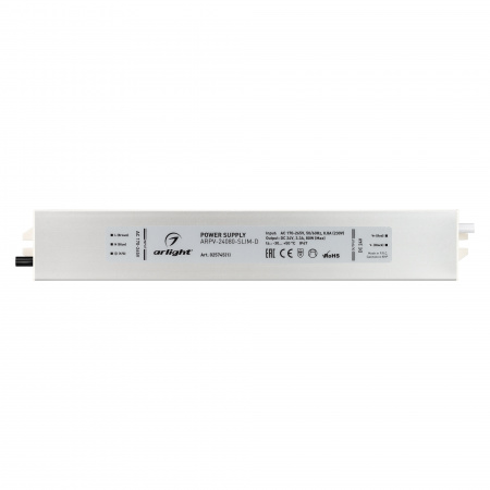Блок питания ARPV-24080-SLIM-D (24V, 3.3A, 80W) (ARL, IP67 Металл, 3 года) Arlight 025745(1)