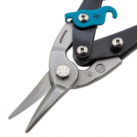 Ножницы по металлу  PIRANHA ,250мм,прямой рез,сталь-CrMo,двухкомп.рукоятки GROSS 78325