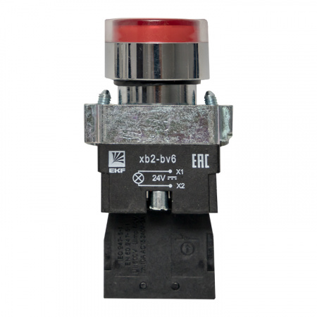 Кнопка BA42 с подстветкой 24В красная NC PROxima EKF xb2-bw42-24