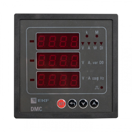 DMC-963 Прибор цифровой измерительный комбинированный DMC на панель 96х96 (квадратный вырез) PROxima EKF 