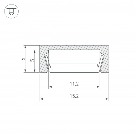Профиль MIC-2000 (ARL, Алюминий) Arlight 012088