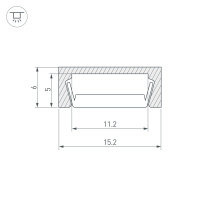 Профиль MIC-2000 (ARL, Алюминий) Arlight 012088