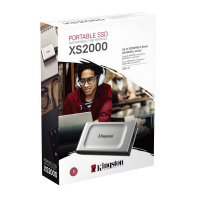 Накопитель внешний SSD M.2 USB 3.2 500GB XS2000 PORTABLE, IP55, серебристый Kingston SXS2000/500G 90165