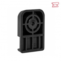 Площадка под стяжку для прямого монтажа черная (100 шт) PROxima EKF pdm-b