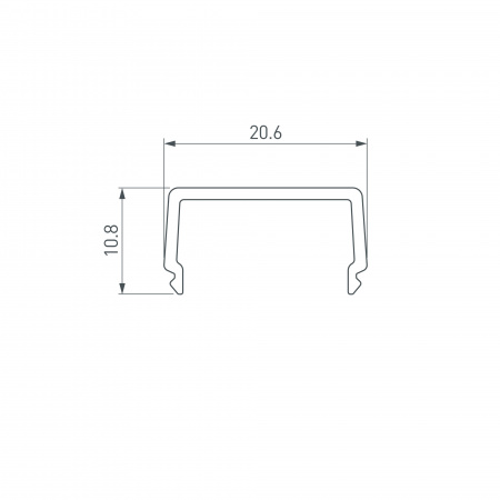 Экран SL-W15-3000 OPAL (пластик) Arlight 036034