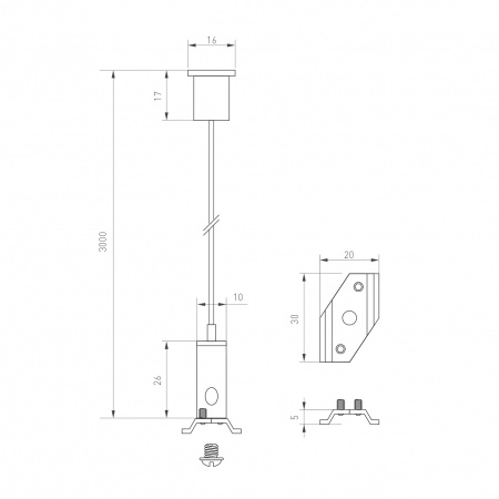 Экран SL-W15-3000 OPAL (пластик) Arlight 036034