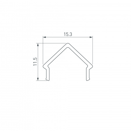 Экран SL-W15-3000 OPAL (пластик) Arlight 036034