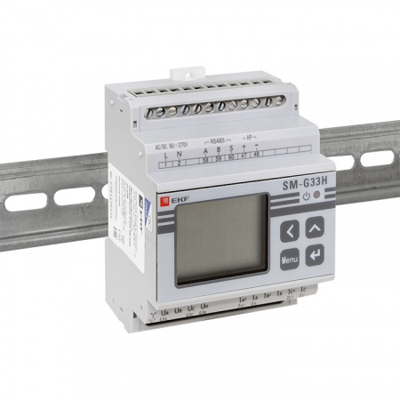 sm-g33h Прибор измерительный многофункциональный G33H с жидкокристалическим дисплеем на DIN-рейку EKF 