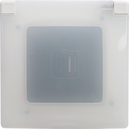 ETIKA Рамка 1 пост IP44 белая Legrand/Daccord 672550