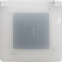 ETIKA Рамка 1 пост IP44 белая Legrand/Daccord 672550