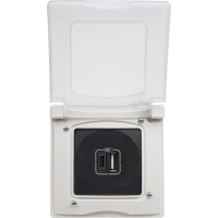 ETIKA Рамка 1 пост IP44 белая Legrand/Daccord 672550