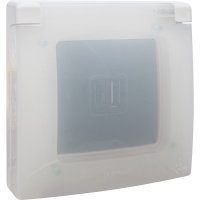 ETIKA Рамка 1 пост IP44 белая Legrand/Daccord 672550