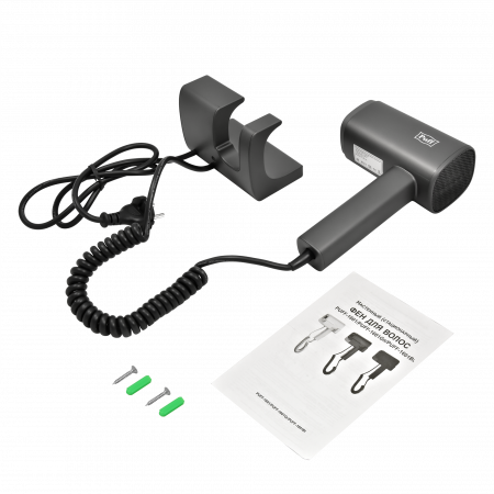 1405.011 Фен для волос настенный Puff-1601Gr PUFF    