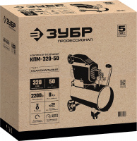 Компрессор воздушный, 320 л/мин, 50 л, 2200 Вт ЗУБР КПМ-320-50