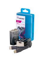 Аккумулятор крона Li-ion 9V 500мАч 2 шт в боксе Космос KOCLi9V650mAh2B **KOCLi9V650mAh2B