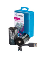 Аккумулятор D Li-ion 8000мАч 2 шт в блистере Космос KOCR20Li8000mWh2B