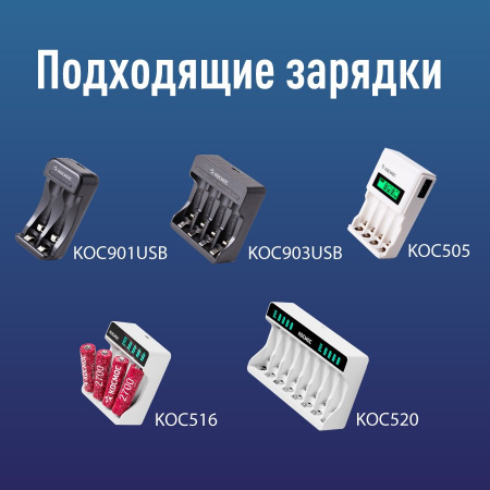 Аккумулятор R6 (АА) 2800mAh Ni-Mh 12 шт в спайке Космос KOCR6NIMH2800mAh12S