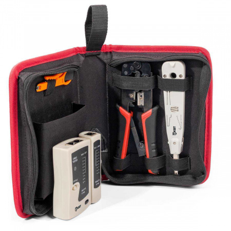 85935 Набор для работ с сетевым кабелем LAN-4 серия ПРОФИ КВТ 