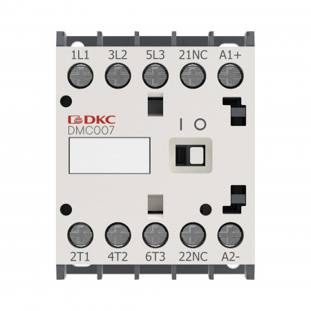 Миниконтактор YON DMC007 7A 3кВт AC3 3P кат. 220В AC 1НО DKC DMC007-3C10A230