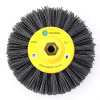 Щетка дисковая Д150х40хM14, ворс полимер абразив P80 по дереву для УПМ УШМ (болгарка) (6-012) ОСБОРН PLM.DB150M14P80