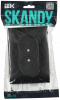 SKANDY Розетка 2-местная без заземления с защитными шторками 10А в сборе SK-R09Bl черный IEK SK-R23-10-K02-F