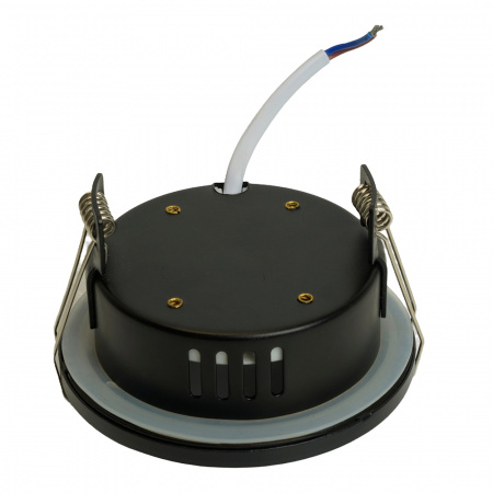 DL544 51230 Светильник ДВО-15w GX53 без лампы черный IP44 FERON 