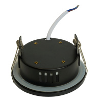 DL544 51230 Светильник ДВО-15w GX53 без лампы черный IP44 FERON 