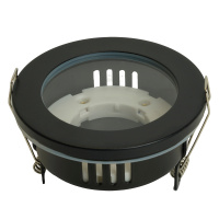 DL544 51230 Светильник ДВО-15w GX53 без лампы черный IP44 FERON 