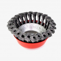 Щетка чашечная жгутовая Д125xM14, ворс сталь 0.50 по металлу (13-103) EuroBrush EB-AST5