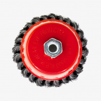 Щетка чашечная жгутовая Д125xM14, ворс сталь 0.50 по металлу (13-103) EuroBrush EB-AST5