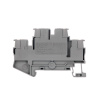 Клемма двухуровневая, зажим push-in, 4 точки подключения, 2.5 кв.мм, серая DKC VPRTT-2.5-GY