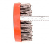 Щетка нейлоновая чашечная Д110xM14 P60 ворс полимер абразив по дереву на УПМ УШМ (6-003) ОСБОРН PLM.CUP110M14P60