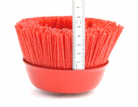 Щетка чашечная нейлоновая Д125xM14, ворс полимер-абразив P80 по дереву на УПМ УШМ (болгарка) (9-001) ОСБОРН FW-RAS5