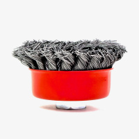 Щетка чашечная жгутовая Д65xM14, ворс сталь 0.50 по металлу (13-020) EuroBrush EB-AST1