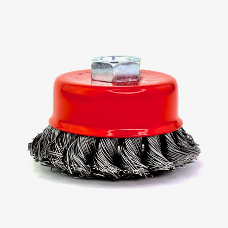 Щетка чашечная жгутовая Д65xM14, ворс сталь 0.50 по металлу (13-020) EuroBrush EB-AST1