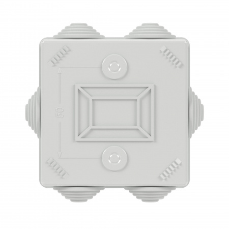 Коробка уравнивания потенциалов, 8 зажимов, 6     вводов  д.20мм, 80х80х40мм, IP44 DKC NE3108