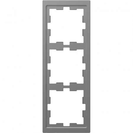 Рамка трехпостовая D-Life сталь нержавеющая SD Schneider Electric MTN4030-6536