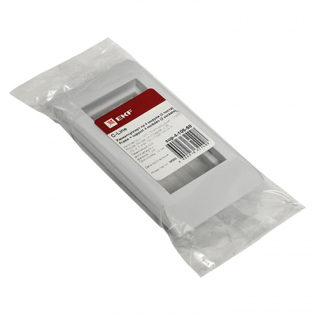 sup-4-105-50 Рамка+суппорт на 4 модуля (2 поста) C-Line EKF 