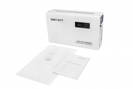 Стабилизатор напряжения настенный 3 кВА SMARTWATT AVR SLIM 3000RW 4512020310007